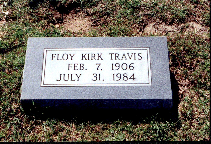 Floy Kirk Travis Headstone